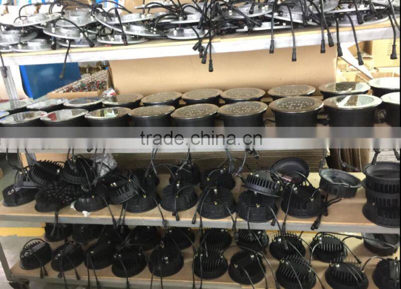 Customized stainless aluminum outdoor 12w led underground light projecting colorful