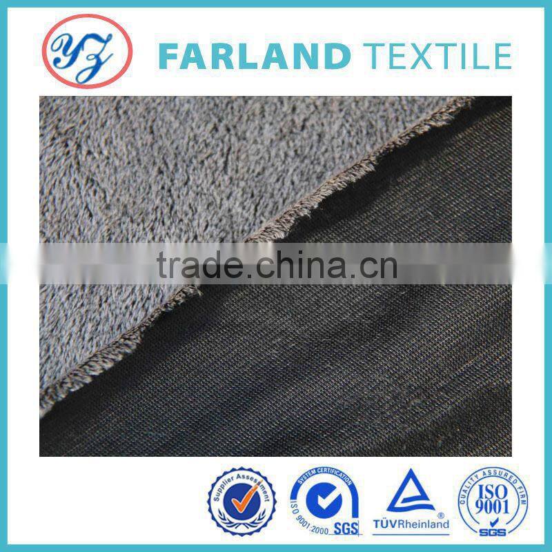 super soft back printed velboa fabric ugg boots fabric china's alibaba supplier