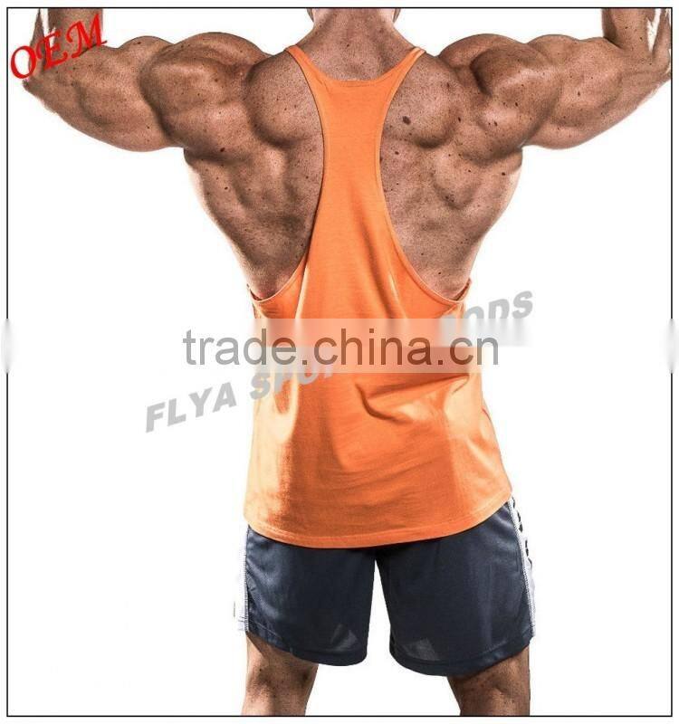 high quality wholesale custom printed stringer gym vests for men