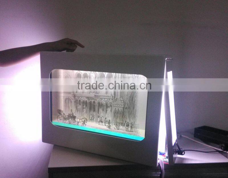 transparent LCD showcase box | touch showcase display