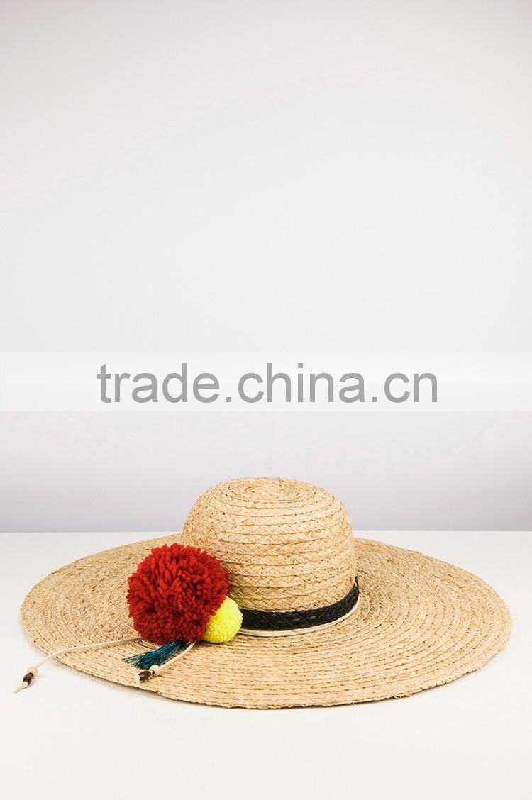 Fashion Tassels Summer Raffia Straw Hat China Manufacturer