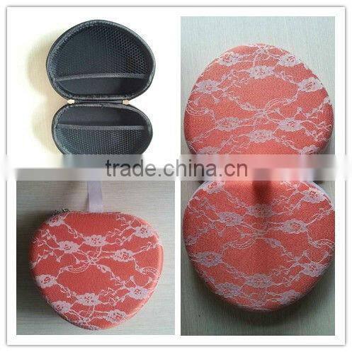lace covered adorable EVA bra carrying case