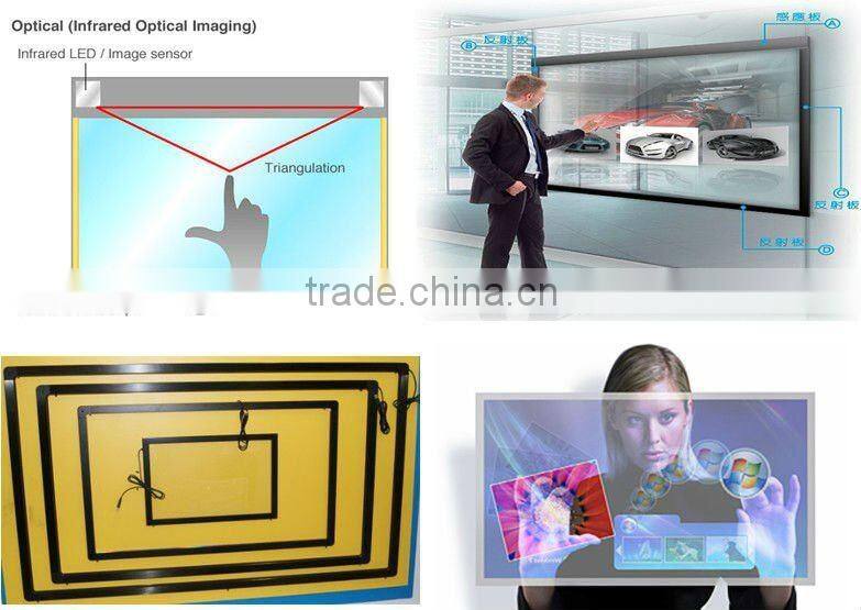 32" Optical Touch Screen,Optical Touch Panel,Optical imaging CCD touch Panel Dual touch multi touch,Optical touch frame overlay