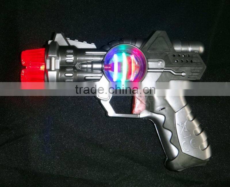 children toy light up space gun with ball