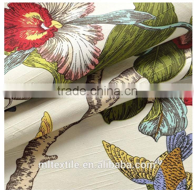 curtain fabric printed/printed canvas fabric/cotton faric