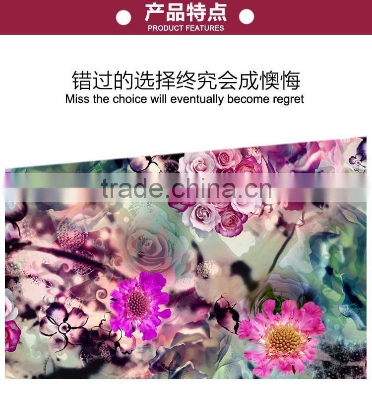 soft 100% payon printed fabric