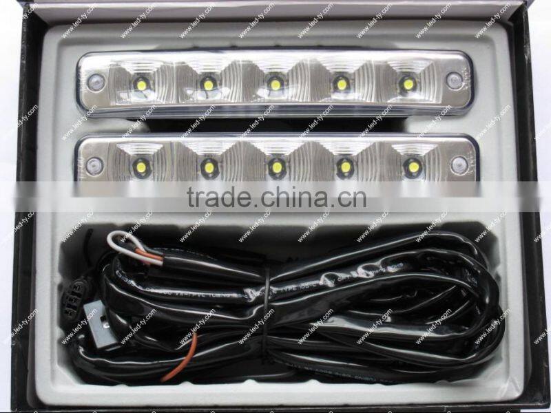 LED Super White Car Driving Lamp Fog 12v Universal 2X Drl Daytime Running Light