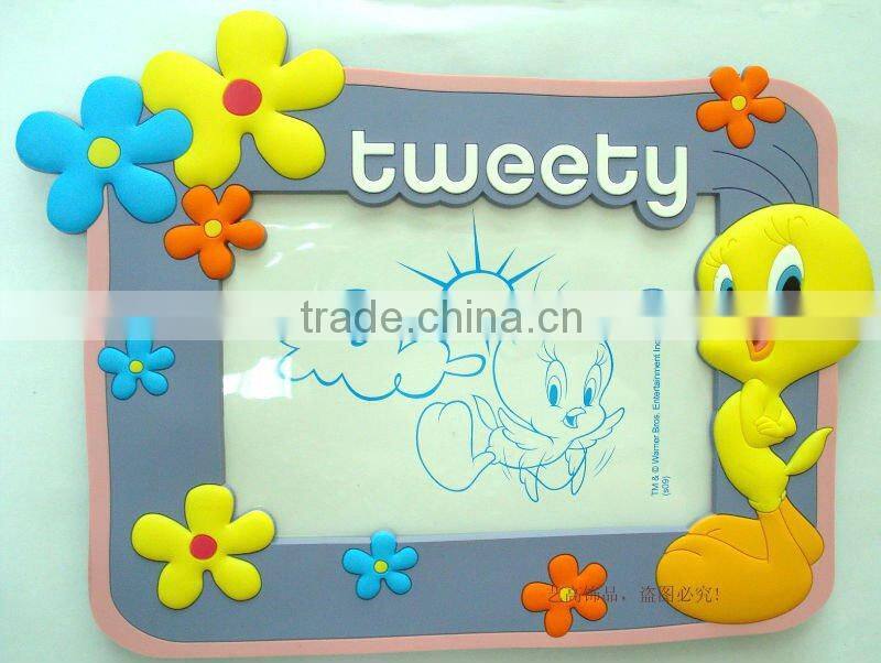 2016 soft pvc 3d animal photo frame