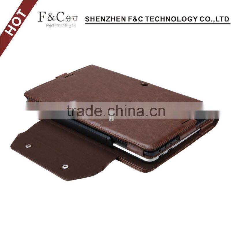 Factory price 11.6 inch removable leather tablet keyboard cover case for asus transformer book t200