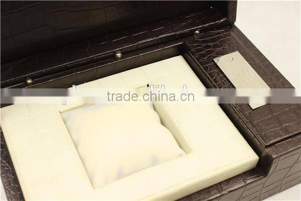 Black luxury watch box PU leather single watch box