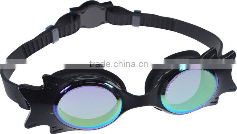 Funny kids cartoon swimming goggles,fish kids goggles,UV protection kids swimming goggles