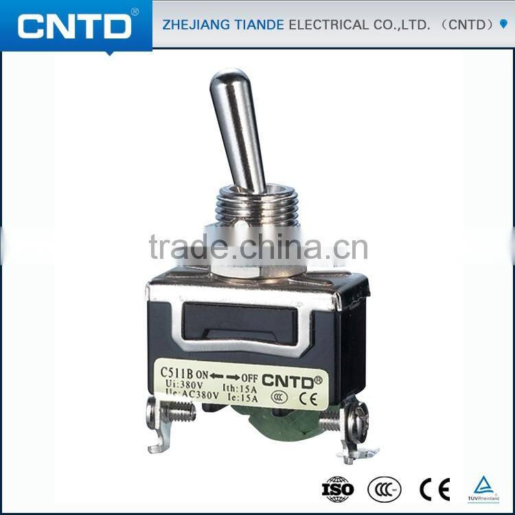 CNTD 2016 New Arrival Oilproof Waterproof Off On On Toggle Switch 12mm