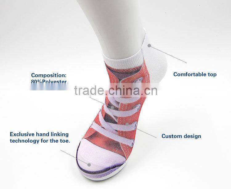 Shoe Pattern Sublimation Women and Girl Socks