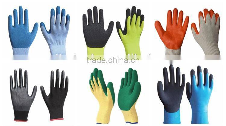 Rubber latex nitrile coated safety glove for workers