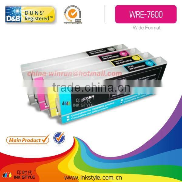 large format cartridge for epson Pro 4000 7600 9600 refill ink cartridges