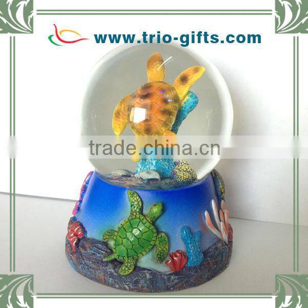 Resin Base Sea Style Custom Snow Globe