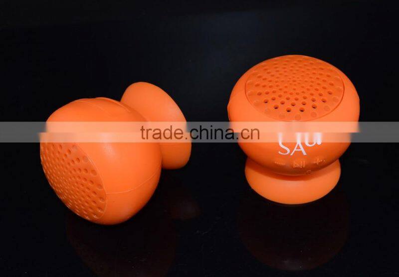 Wholesale Mini Wired Silicon Suction Cup Speaker with Lithium batteries