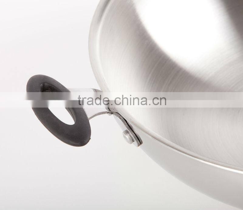 5 Ply Steel S S fry pan for induction cooker