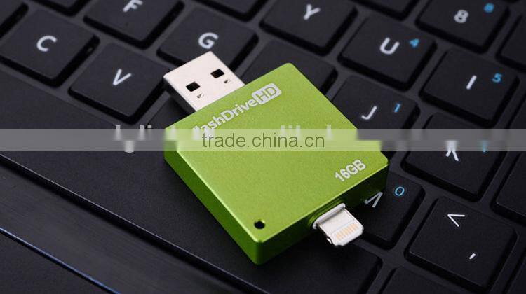 Popular USB flash disk for iphone aluminium alloy cases