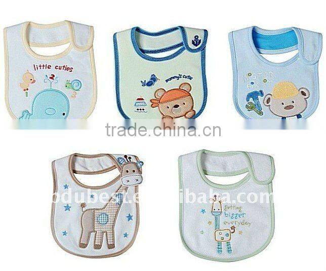 cute animal design popular cotton baby product baby bib