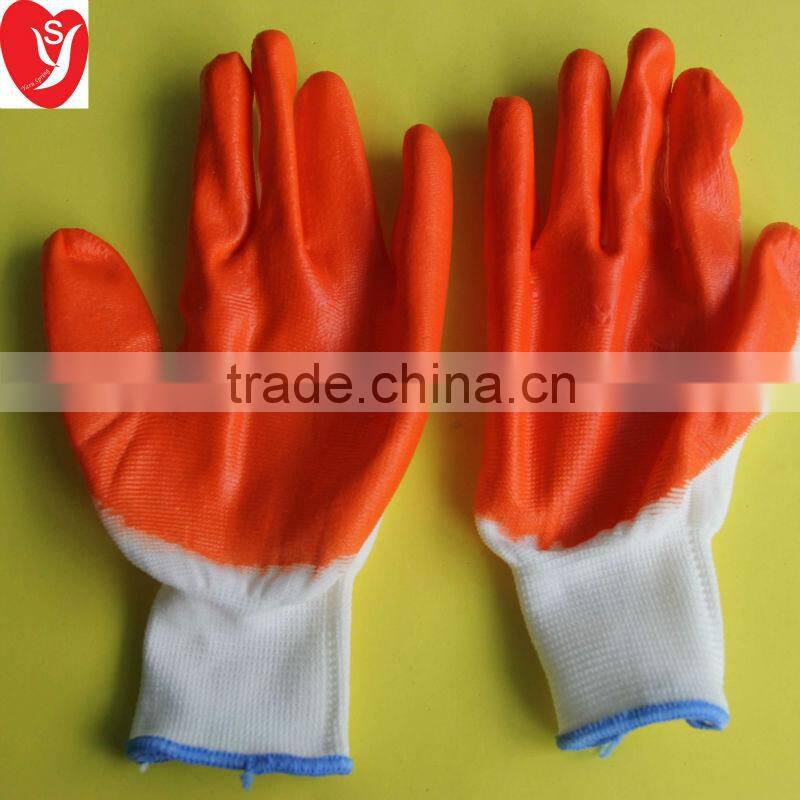 Cheap price disposable nitrile glove/nitrile coated glove