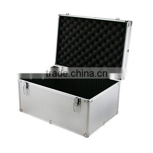 Aluminium Fligh t Case Silver DJ Tool Box 450x310x240mm Internal Divider