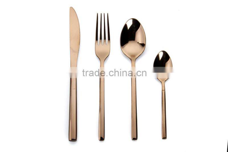 spoon restaurant, hotel cutlery, gold plated cutlery