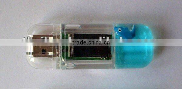 Transparent sea animal USB memory