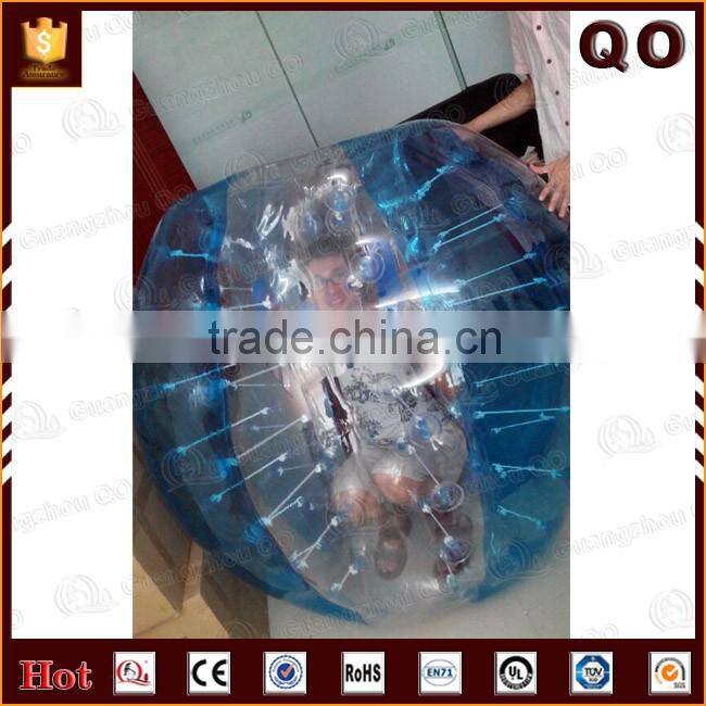 Top quality outdoor games soccer ball inflatable bumper ball for adults