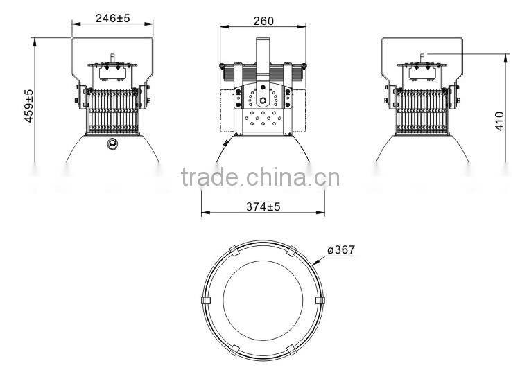 Super Bright lustres de cristal 300W LED High Bay light