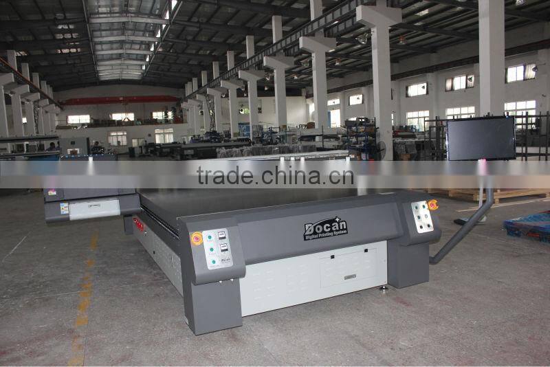 Docan large format digital flatbed uv ceiling printer M8, high speed outdoor printer