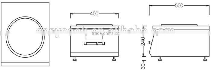Table top commercial single wok burner