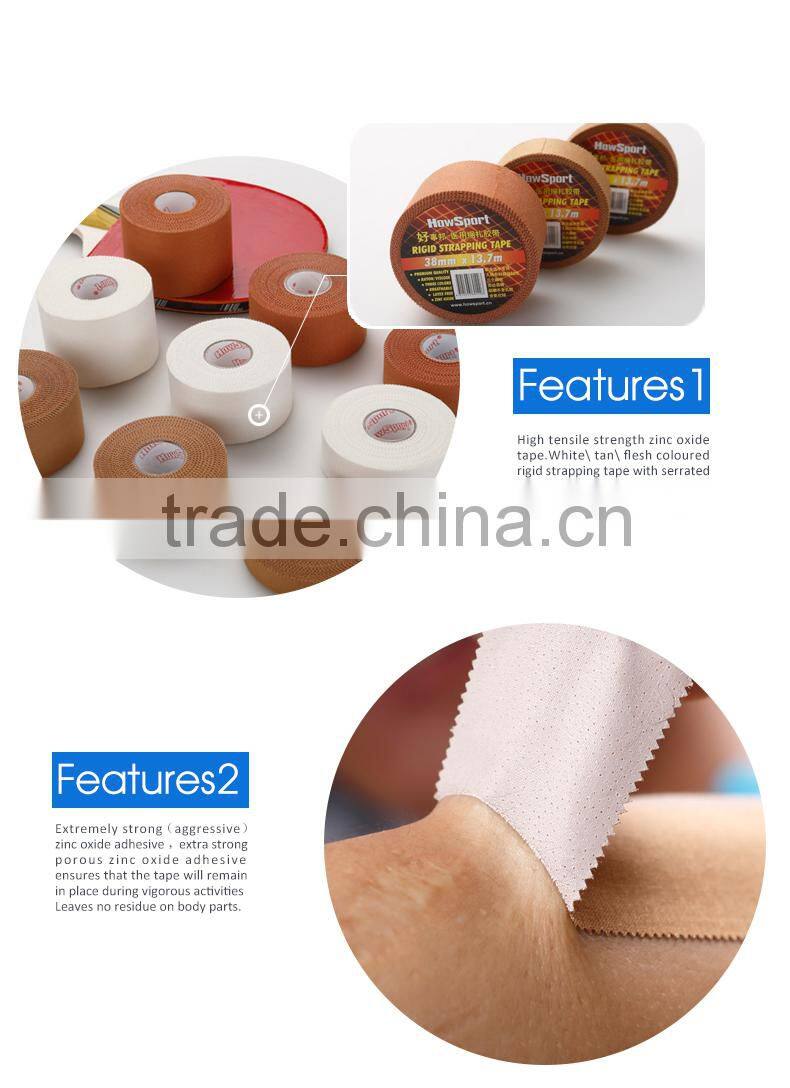 2015 Jiaxing Promotional Kinesiology Precut Tape Kinetic Colored Sports Rayon Strapping Tape