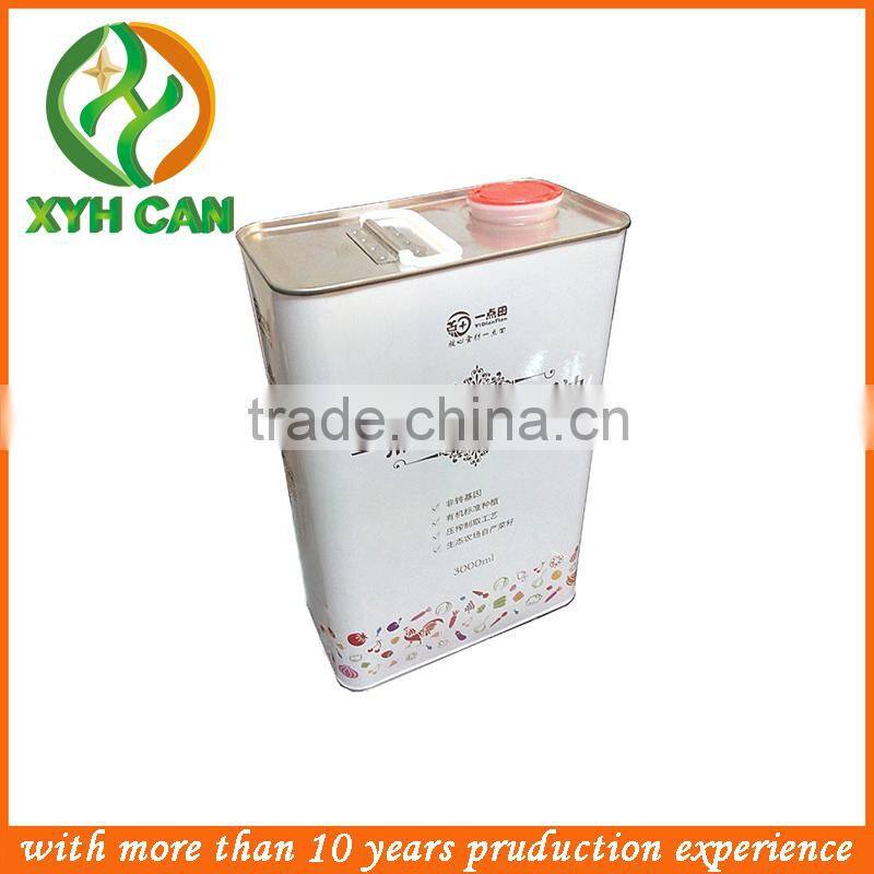 Easy Open End Metal Tin Can for canned oil
