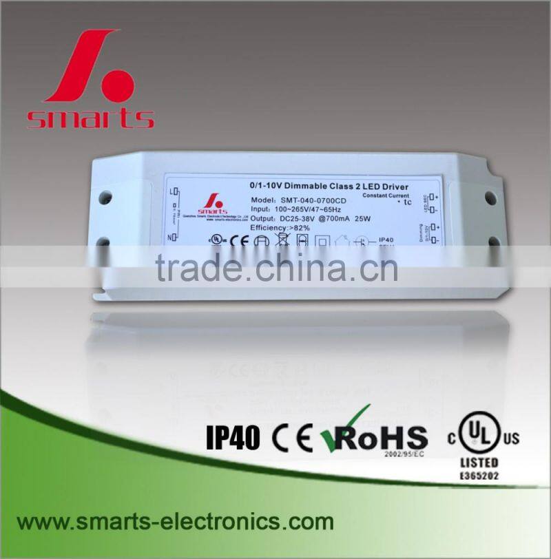 ac to dc 0-10v dimmable constant current led driver with 1-10v dimming