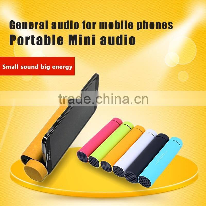 Hot selling Promotional Custom cylinder power bank with bluetooth speaker for iphone powerbank 3500mah/4000mah