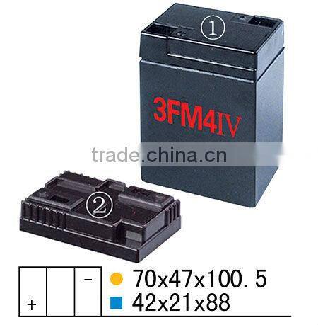 6v4ah sealed rechargeable lead-acid battery container