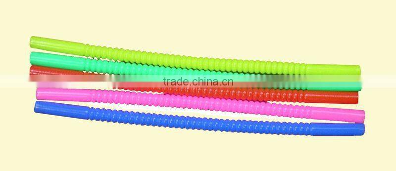 Fancy plastic party straw for children, multiple colors sound making