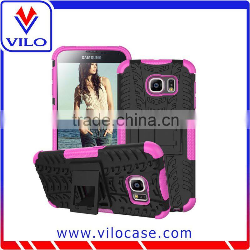 Alibaba in france PC + Silicone combo case for Samsung Galaxy S6