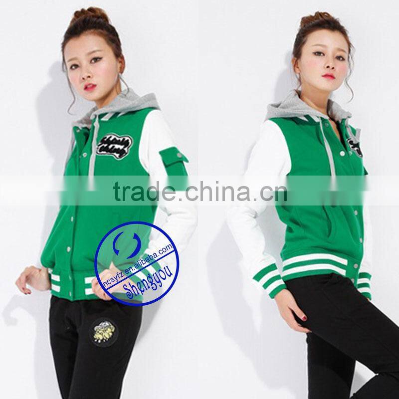 2015 new style baseball&softball wear, baseball jacket hoodie, custom college hoodies