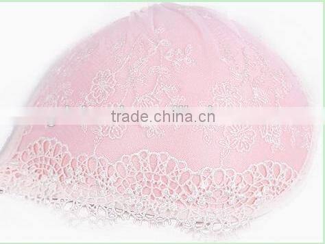 sexy & sweet girl pink lace self-adhesive nursing bra for young girl