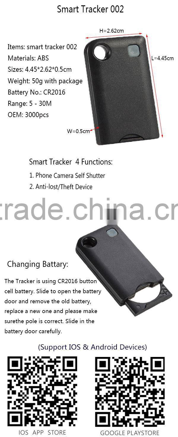 2016 Newest High-quality Keychain Phone Anti-lost Bluetooth Keychain for Mobile Phone