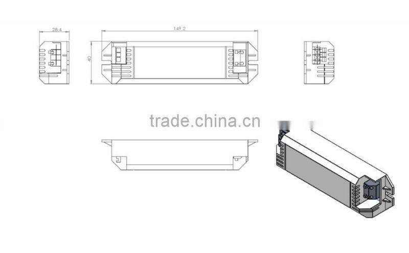 CUF-042-030-EC2 140V 300mA led driver plastic case