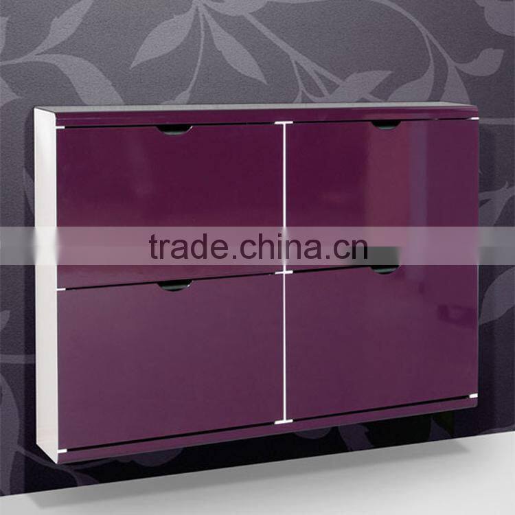 Shoe Storage Shelf Shoe Cabinet 4 Drawers Metal Children Shoe Chest 4 Door Square Shoe Rack Shelf