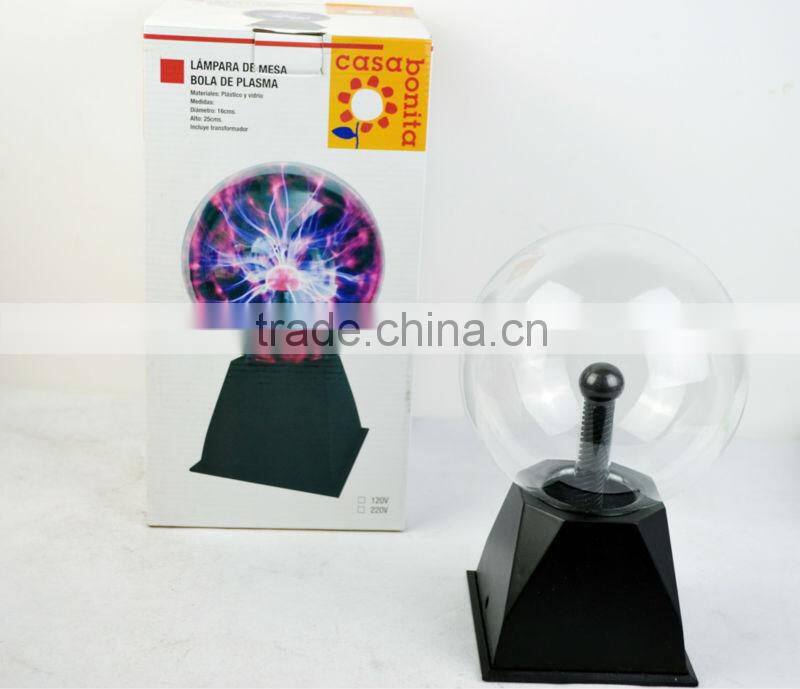 6" PLASMA NEBULA BALL Lightning Electricity Party Light TOUCH & SOUND Activated