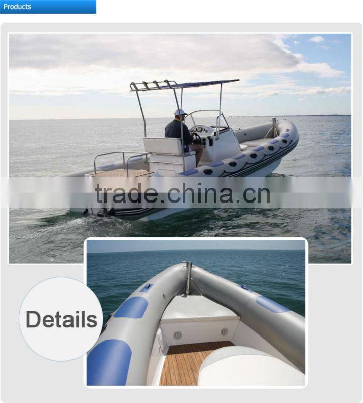 8m CE approved Fiberglass hull RIB boat (7500RIB)
