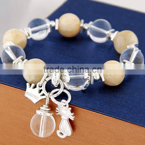 2015 fashion bracelet jewelry, bracelet for sale, crystal bead bracelet