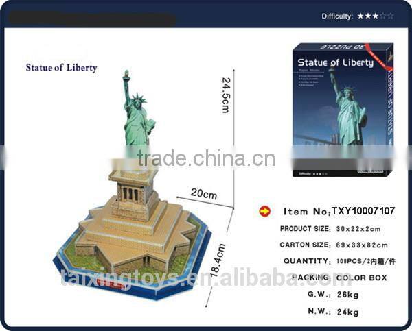 Kids DIY Educational 3D Statue of Liberty Building Blocks