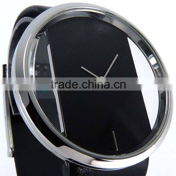 Discount Leather Watch Bands Transparent Dial Strap designer Quartz Big Face dicount Watches,discount luxury watches