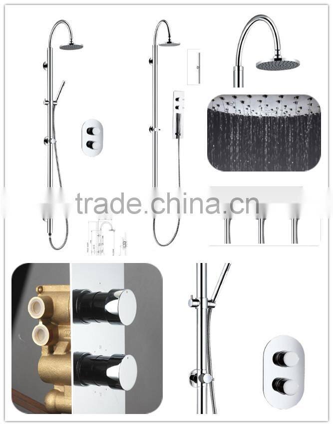 Dual Handle Thermostatic Shower Mixer Taps